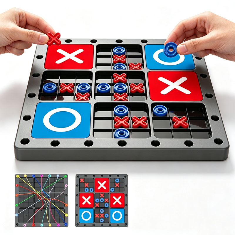 NEW 2 In1 Tic Tac Toe Board Ga - Strategy Board Game 评论和价格