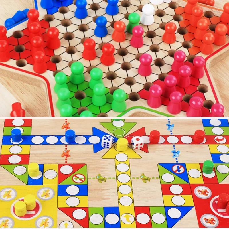 2 in 1 Double-Faced Mini Chess - Board Game Catan 评论和价格